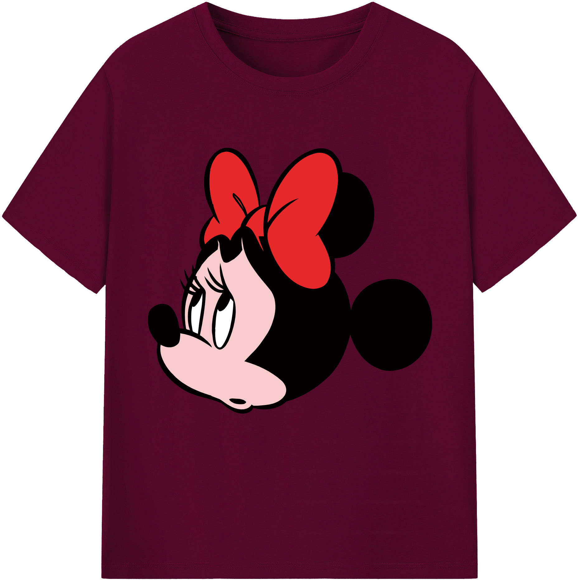 （画像用） ミッキーマウス Mickey Mouse レディースカジュアルプリントTシャツ（綿100％）